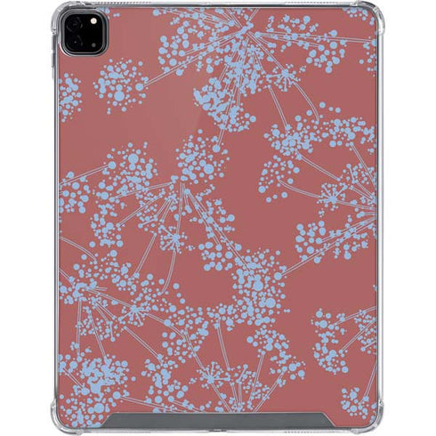 Airy Blue Floral iPad Pro 12.9in (2020) Clear Case